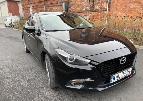 Mazda 3 cena 57500 przebieg: 155000, rok produkcji 2017 z Nowe Brzesko małe 56